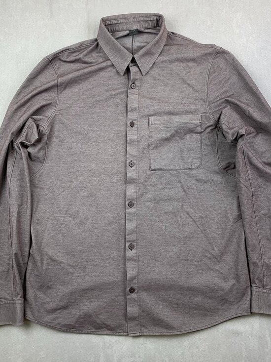 lululemon athletica Other - Lululemon Mens Shirt Medium Purple Heather Commission Long Sleeve Button Up